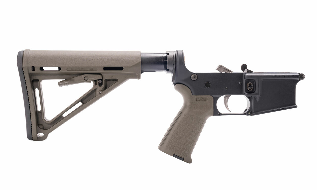 Anderson AM-15 Complete Lower, Magpul Parts Kit, Magpul Buttstock, Buffer Tube, ODG