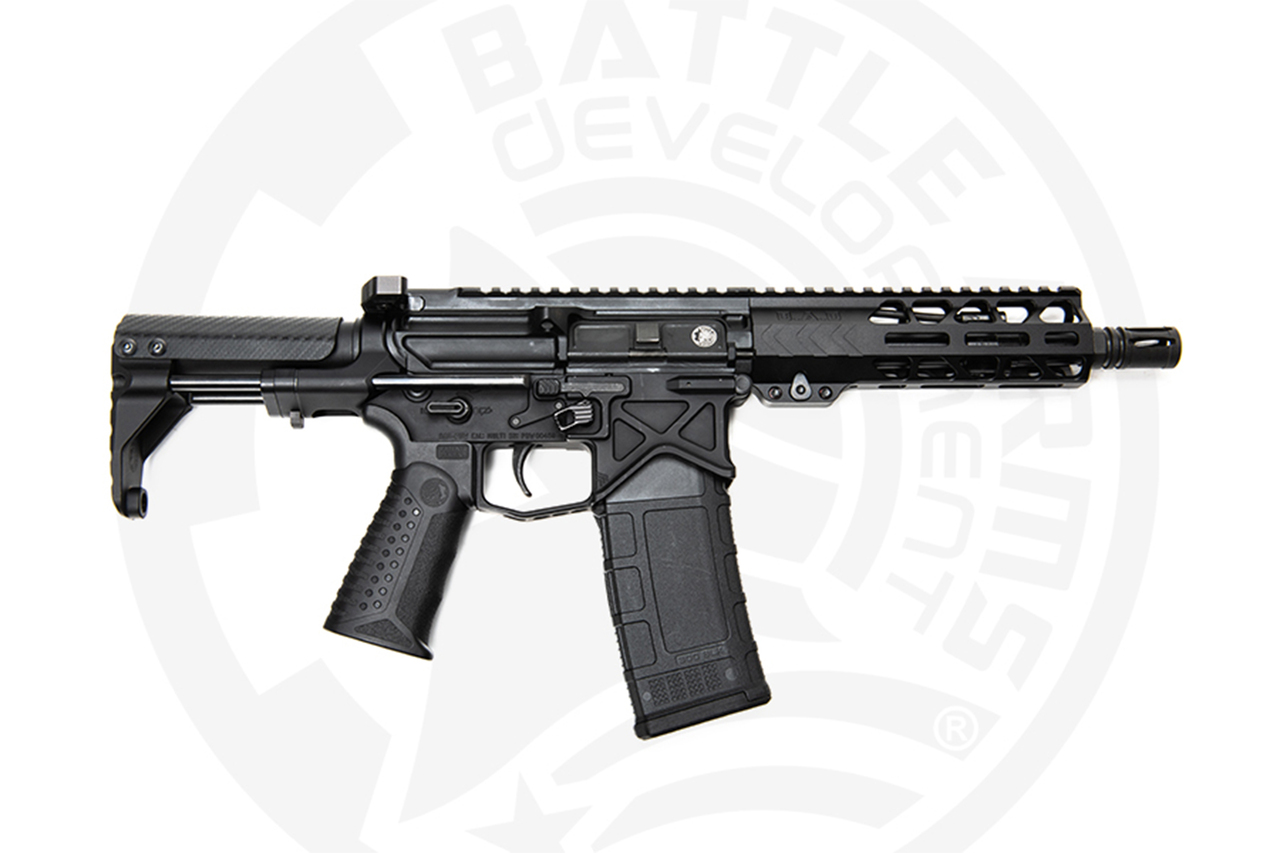 Battle Arms Development Silent Professional SBR .300 Blackout, 7.5" Barrel, VERT Stock, Black, 30rd