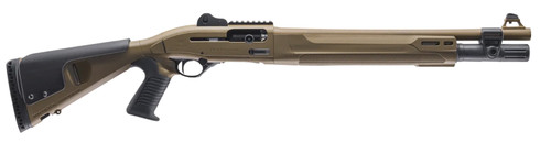 Beretta 1301 Tactical Mod 2 12 Ga, 3" Chamber 18.5" Barrel, Flat Dark Earth, Pistol Grip, 7rd - Beretta | The Gun Shop