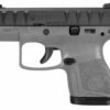 Beretta APX Carry 9mm, 3.07" Barrel, Wolf Gray Grip, Black, Serrated Slide, 6rd+8rd Mags