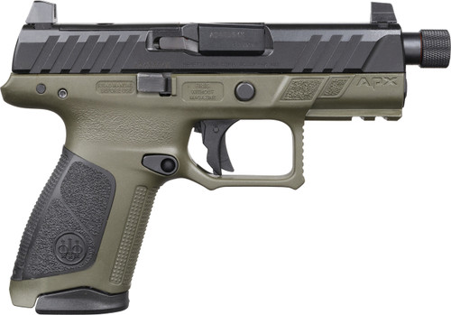 Beretta APX A1 Tac 9mm, 4.2" Barrel, OD Green, Optic Ready, 15rd - Beretta | The Gun Shop