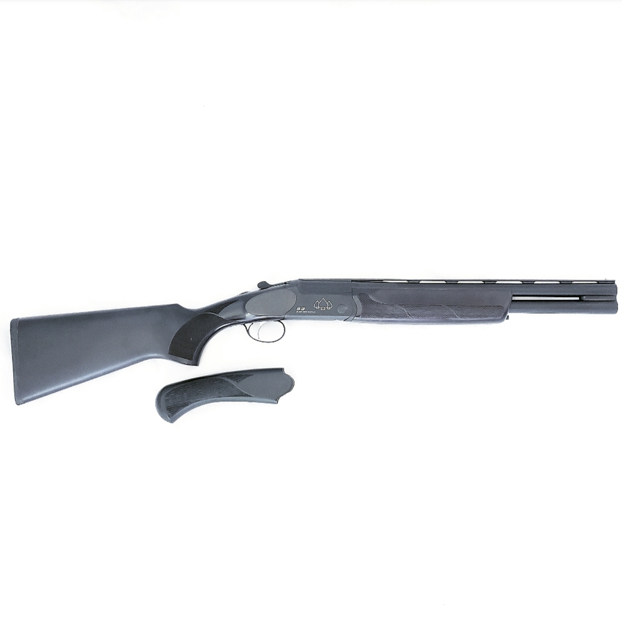 Black Aces Tactical O/U, 12 Gauge, 18.5" Barrel, Full Size and Short Stock,Black Receiver, Walnut Chokes