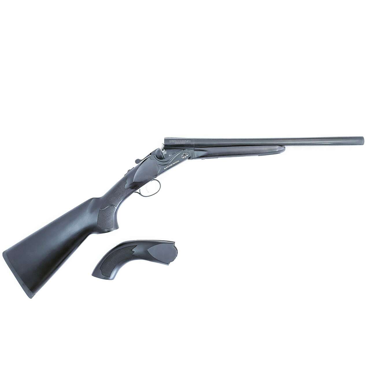 Black Aces Tactical Sxs, 12 Gauge, 18.5" Barrel, Full Size and Short Stock, Black Receiver, Black Stock