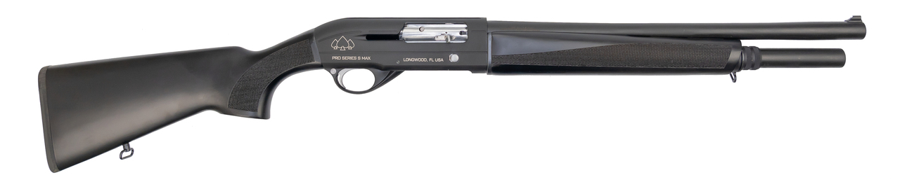 Black Aces Tactical Pro Series S MAX 12 Ga, 18.5" Barrel, 3", Black, 6rd