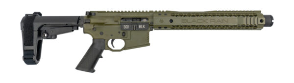Black Rain Ordnance .300 Blackout Pistol, SBA3, OD Green