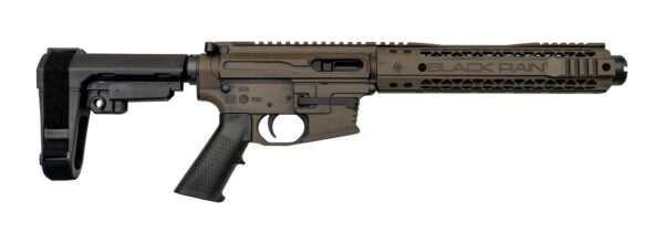 Black Rain Ordnance Fallout CQB 9mm, 9" Barrel, SBA3, Tiger's Eye Battleworn, 30rd