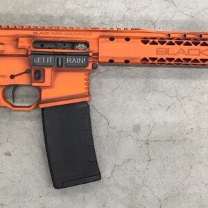 Black Rain Outbreak AR-15 Billett Special Edition 5.56/223 16" Barrel, Orange Battleworn Cerakote, 15" Slim Rail 30rd Mag
