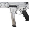 Black Rain Fallout CQB Pistol 9mm, 7.5" Barrel, Blade Brace, Battleworn White, 30rd