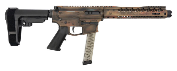 Black Rain Fallout CQB Pistol 9mm, 8.25" Barrel, SBA3, Battleworn Bronze, 30rd