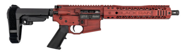 Black Rain Ordnance Fallout AR-15 Pistol, .223/5.56, 10.5" Barrel, SBA3 Brace, Red, 30rd