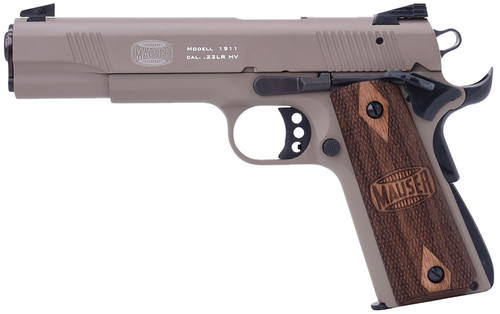Mauser Rimfire 1911 22 LR, 5" Barrel, Tan Frame, Walnut Grip, 10rd - 1911 Guns | The Gun Shop