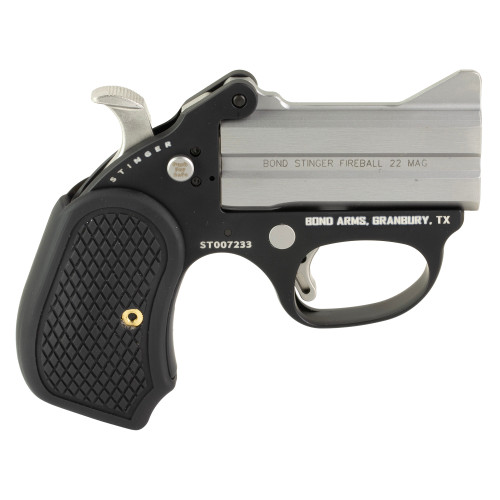 Bond Arms Stinger Fireball 22 Magnum, 3" Barrel, Silver, Black B6 Resin Grips, 2rd - Bond Arms | The Gun Shop