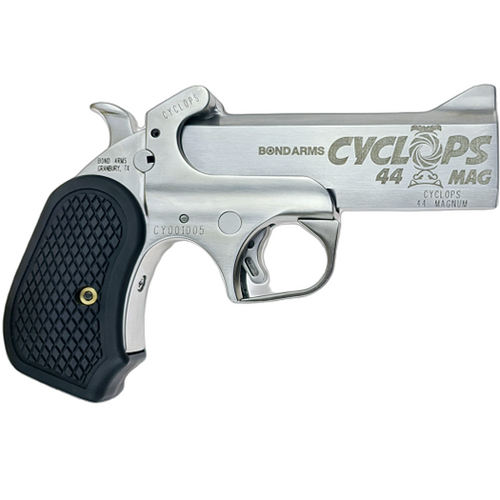 Bond Cyclops Big Bore 44 Mag, 4.25" Barrel, Stainless Steel, Includes Leather Holster, 1rd - Bond Arms | The Gun Shop