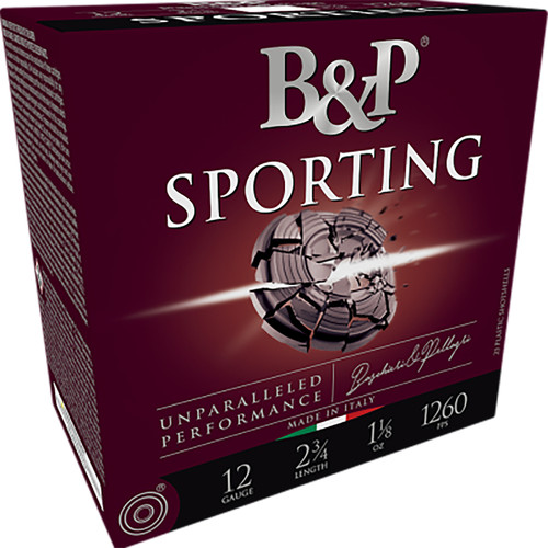 B&P Sporting Clay 12 Ga, 2.75", 1 oz, 8 Shot, 25rd Box - Ammunition | The Gun Shop