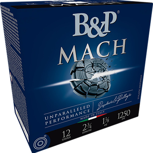 B&P Mach 12 Ga, 2.75", 7/8 oz, 7.5 Shot, 25rd Box - Ammunition | The Gun Shop