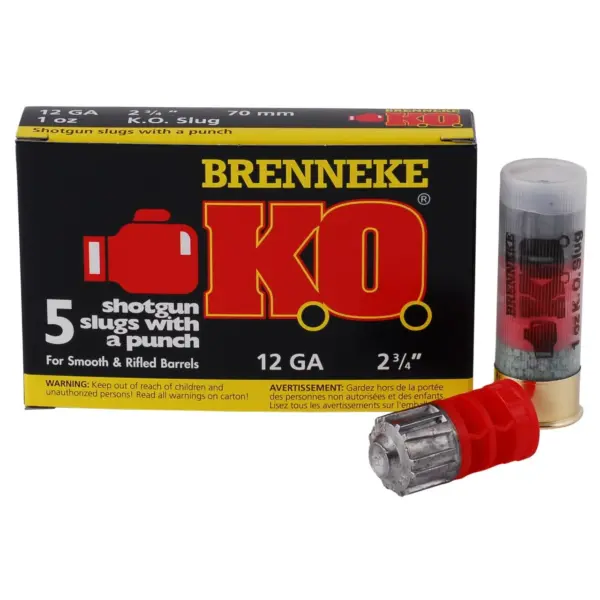 Brenneke K.O. Hunting Sabot Slug 12 Gauge 2-3/4" 1oz - Presleys Outdoors