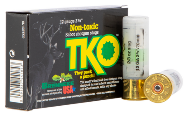 Buy Brenneke TKO 12 Ga, 2.75", Lead Free, 2/3oz, 5rd Box Brenneke USA