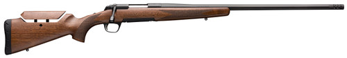 Browning X-Bolt Hunter Long Range 6.8 Western, 24" Threaded Barrel, Black Rec, Satin Walnut, 3rd - Browning | The Gun Shop