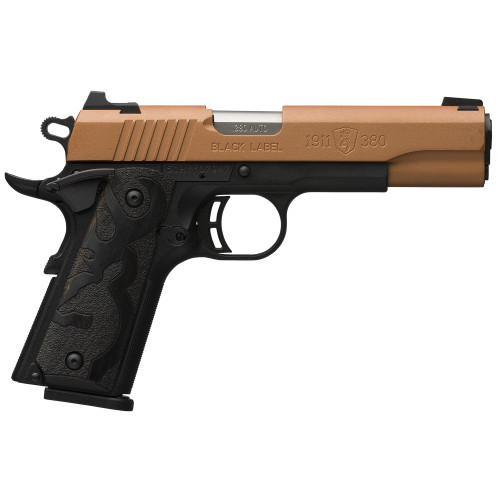 Browning Black Label, 1911 380 ACP, 4.25" Barrel, Copper Slide, Black Frame, 10rd - Browning | The Gun Shop
