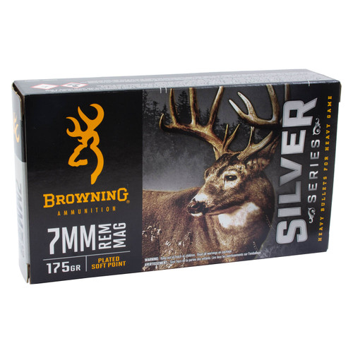Browning Silver Series 7mm Remington Mag, 175gr, Soft Point, 20rd Box - Ammo | The Gun Shop