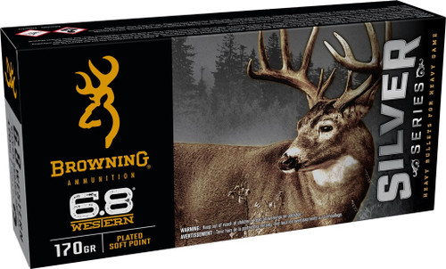 Browning Silver Series 6.8 Western, 170gr, Jacketed Hollow Point, 20rd Box - Ammo | The Gun Shop