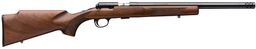 Browning T-Bolt Target 22 LR, 16.5" Barrel, Satin Black Walnut, Muzzle Break, Black Rec, 10rd - Browning | The Gun Shop