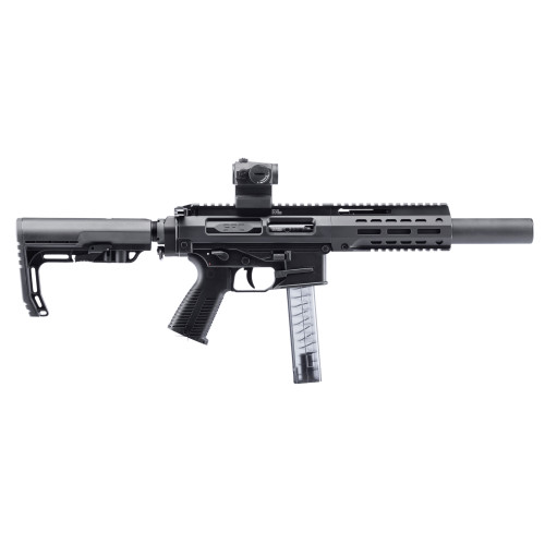 B&T SPC SBR, 9mm, 4.5" Barrel, Black, Includes Suppressor/Reflex Sight, 30rd - B&T | The Gun Shop