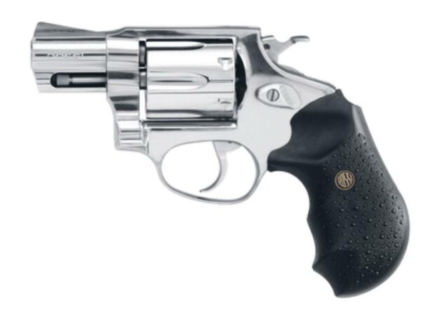 Rossi Revolver 357 RemMag 2" 6rd Black Rubber Grip Stainless Steel