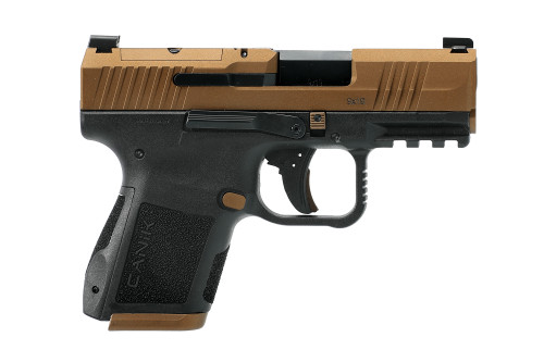 Canik METE MC9 9mm, 3.18" Barrel, Bronze Slide, Black Frame, Optic Ready, 15rd - Canik | The Gun Shop