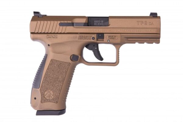 Canik TP9DA DA/SA 9mm, 4.07" Match Barrel, Burnt Bronze, 2x18rd Mags