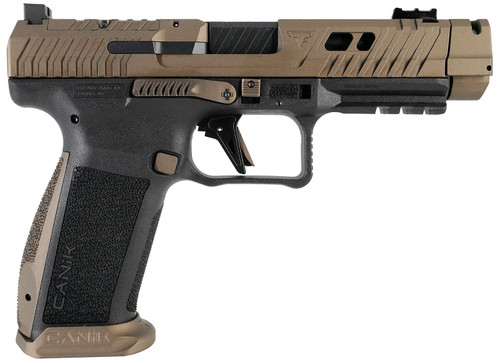 Canik TTI Combat 9mm, 4.6" Ported Barrel, Burnt Bronze Cerakote, Optic Ready, 18rd - 3 Gun Competition | The Gun Shop