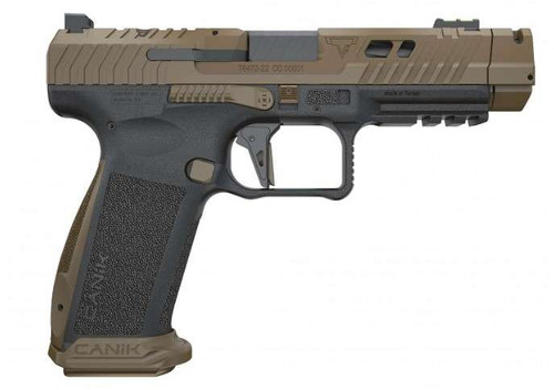 Canik TTI Combat 9mm, 4.6" Ported & Fluted Barrel, TTI Bronze, 10rd - Canik | The Gun Shop