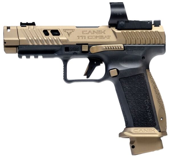 Canik TTI Combat w/Optic 9mm Luger 18+1 4.60" Fluted/Ported Barrel