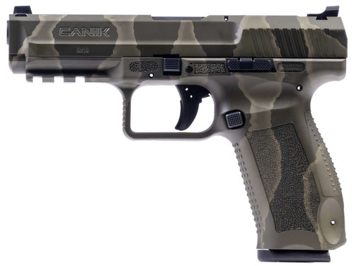 Canik TP9SF 9mm, 4.46" Barrel, Reptile Green, Includes Holster, 18rd - Canik | The Gun Shop