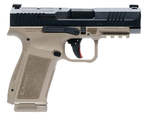 Canik METE MC9LS 9mm, 3.63" Barrel, Flat Dark Earth Frame, Black Slide, Optic Ready, 17rd - Century Arms | The Gun Shop