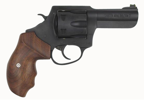 Charter Professional III 357 Magnum, 4.2" Barrel, Black Frame, Walnut Grip, 6rd - Charter Arms | The Gun Shop