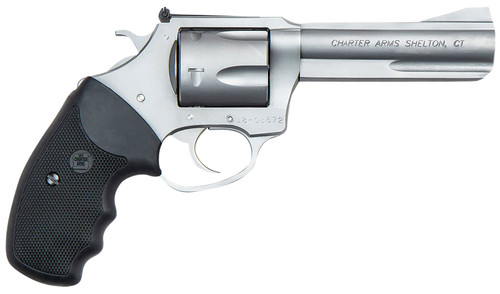 Charter Arms Professional VI 357 Magnum, 4.2" Barrel, Stainless Steel, Black Grip, 6rd - Charter Arms | The Gun Shop