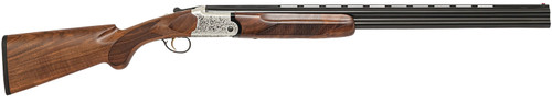 Chiappa 202AE 12 Ga, 3" Chamber 28" Barrel, Nickel Engraved Rec, Walnut Furniture, 2rd - Chiappa | The Gun Shop