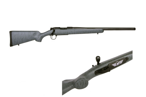 Christensen Ridgeline 308 Winchester, 22" Threaded Barrel, Gray w/ Black Webbing, Black Rec, 4rd - Christensen Arms | The Gun Shop