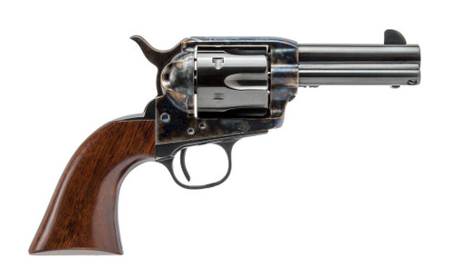 Cimarron New Sheriff 357 Magnum/38 Special, 3.5" Barrel, Case Hardened, Walnut Grip, 6rd - Cimarron Firearms | The Gun Shop