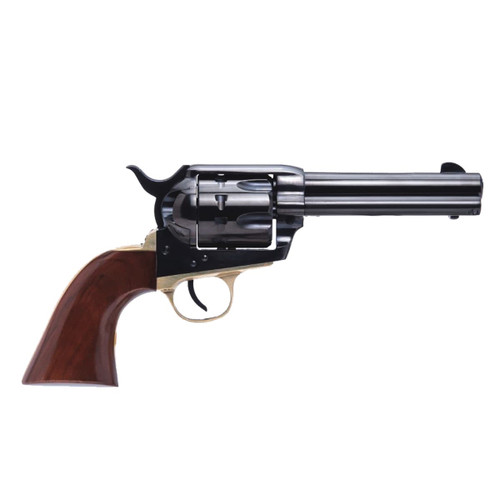 Cimarron Pistolero 22 LR, 4.75" Barrel, Black, Walnut Grip, 10rd - Cimarron Firearms | The Gun Shop