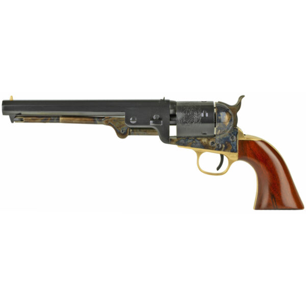 Cimarron 1851 Man With No Name Conversion .38 Special 7.5" Barrel Standard Blue Finish Walnut Grips, 6rd