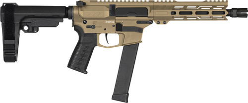 CMMG Banshee MK10 10mm, 8" Taper Threaded Barrel, Coyote Tan Cerakote, CMMG RipBrace, 30rd - AR-15 Pistols | The Gun Shop