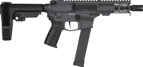 CMMG Banshee MKG 45 ACP, 5" Taper Threaded Barrel, Sniper Gray Cerakote, CMMG RipBrace, 13rd - AR-15 Pistols | The Gun Shop