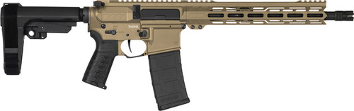 CMMG Banshee MK4 300 Blackout, 12.5" Taper Threaded Barrel, Coyote Tan Cerakote, CMMG RipBrace, 30rd - AR-15 Pistols | The Gun Shop