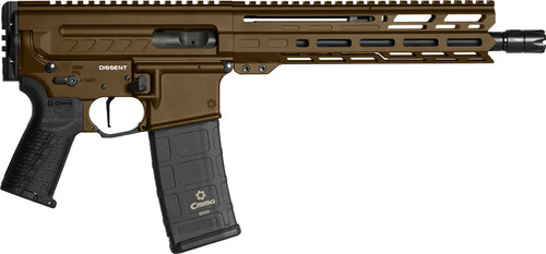 CMMG Dissent MK4 9mm, 10.5" Threaded Barrel, Midnight Bronze Cerakote, 33rd - AR-15 Pistols | The Gun Shop