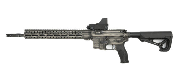 CMMG Resolute AR-15, .223/5.56, Battle Worn Titanium Finish, Meprolight RDS Optic