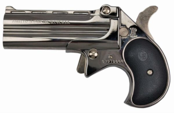 Cobra Long Bore 9mm, 3.5", Chrome Finish, Black Grips, 2rd