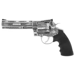 Colt Anaconda, 6", .44 Magnum, Engraved High Polished Stainless Steel