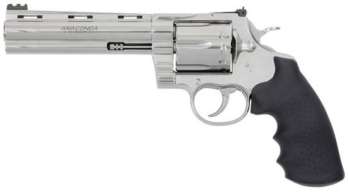 Colt Anaconda 44 Magnum, 6" Barrel, Stainless Steel, Rubber Grip, 6rd - Colt | The Gun Shop